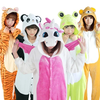 

Kigurumi Unicorn Pajamas Sets Women Animal Pajamas Winter Unicorn Nightie Pyjamas Onesies Sleepwear Cosplay Costume