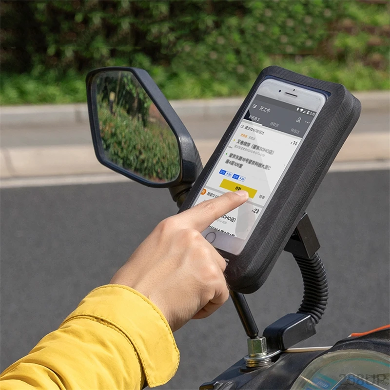 Мотоциклетный чехол для телефона держатель Поддержка для Moto подножка скутера сумка для Iphone X 8 Plus SE S9 gps водонепроницаемый чехол сенсорный экран