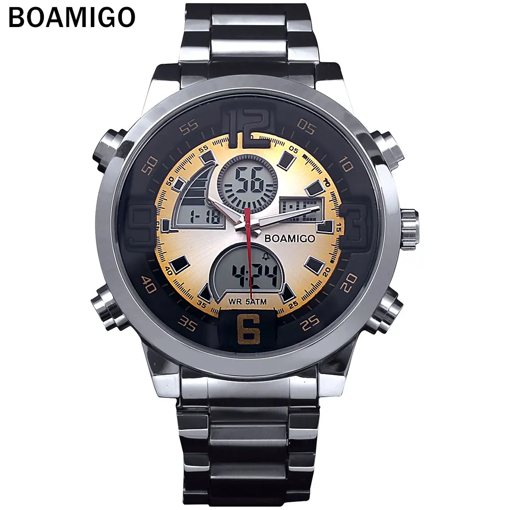 2017 Men military sports watches Dual Time Quartz Digital Watch colourful LED light full steel wristwatches relogio masculino 2017 Men military sports watches Dual Time Quartz Digital Watch colourful LED light full steel wristwatches relogio masculino