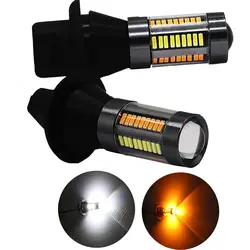 2 шт. Canbus Белый Янтарь горки 1156 светодиодный BA15S DRL T20 12 V 4014SMD светодиодный лампы красный Резервное копирование стоп-сигналы вращающаяся лампа