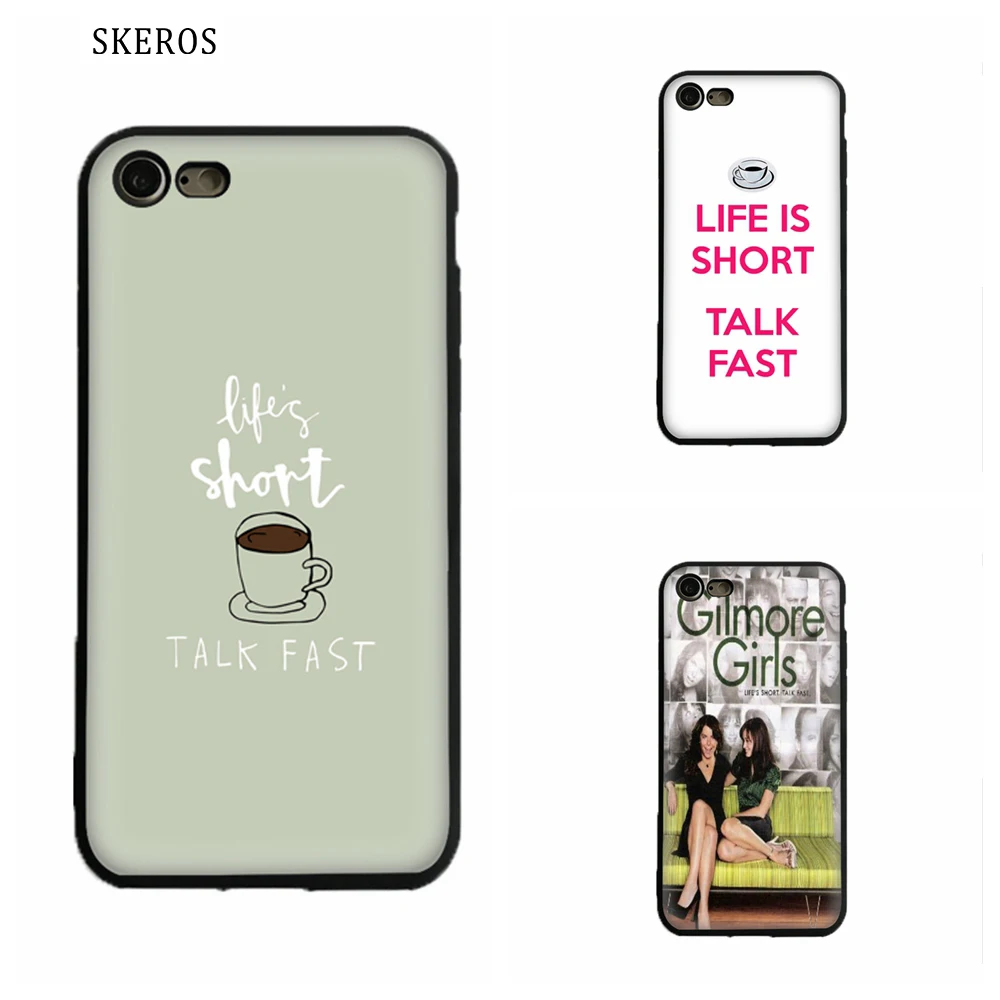 SKEROS Life's короткоговорящий быстрый-Gilmore телефон мягкий для Apple IPhone X 5 5S Se 6 S 7 8 Plus #