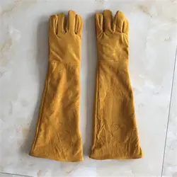 Сварные перчатки из воловьей кожи рабочие перчатки обеспечивают работнику безопасность комфорт подходит для резки сварки перемещение