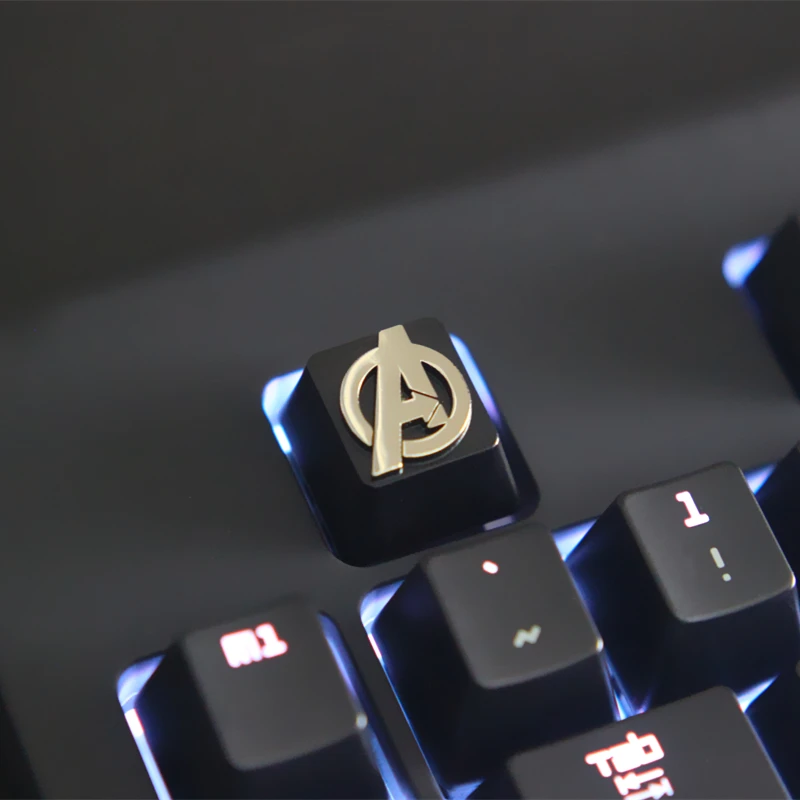  Customized embossed zinc alloy keycap for game mechanical keyboard high-end unique DIY for A