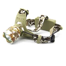 5000LM камуфляж XML XM-L T6 светодиодный 18650 Фары Фара свет лампы Горячая безопасности и выживания Z1012 5Up