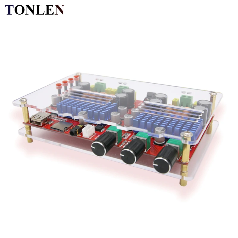 TONLEN TDA3116D2 Wireless Bluetooth Digital Audio Amplifier Board Class D 2.1 HIFI Amplifier Module 60W * 2+100W 24V Amplifiers TONLEN TDA3116D2 Wireless Bluetooth Digital Audio Amplifier Board Class D 2.1 HIFI Amplifier Module 60W * 2+100W 24V Amplifiers