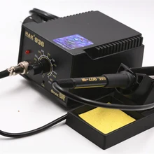 SZBFT хорошее качество SMD оборудование паяльная станция 936 с медными наконечниками с паяльной проволокой, паяльный фитиль и 4 шт. пинцет