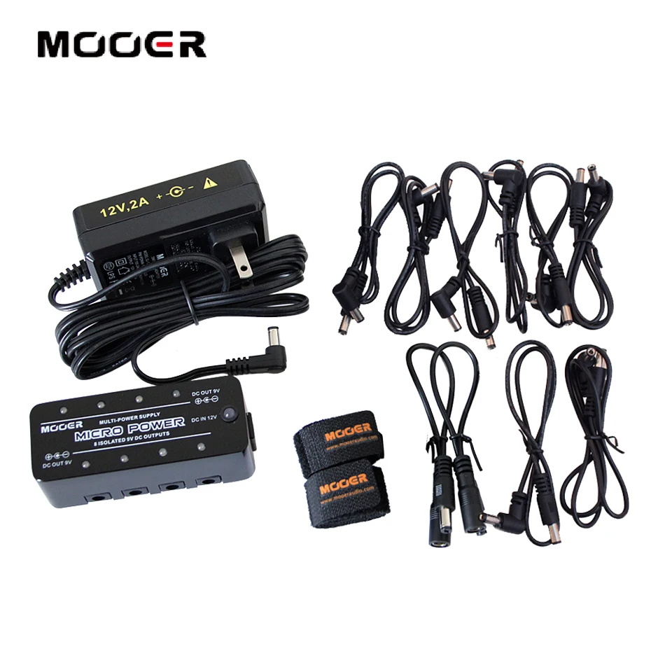 MOOER Multi Power Supply Provide stable 9V DC power supply with high