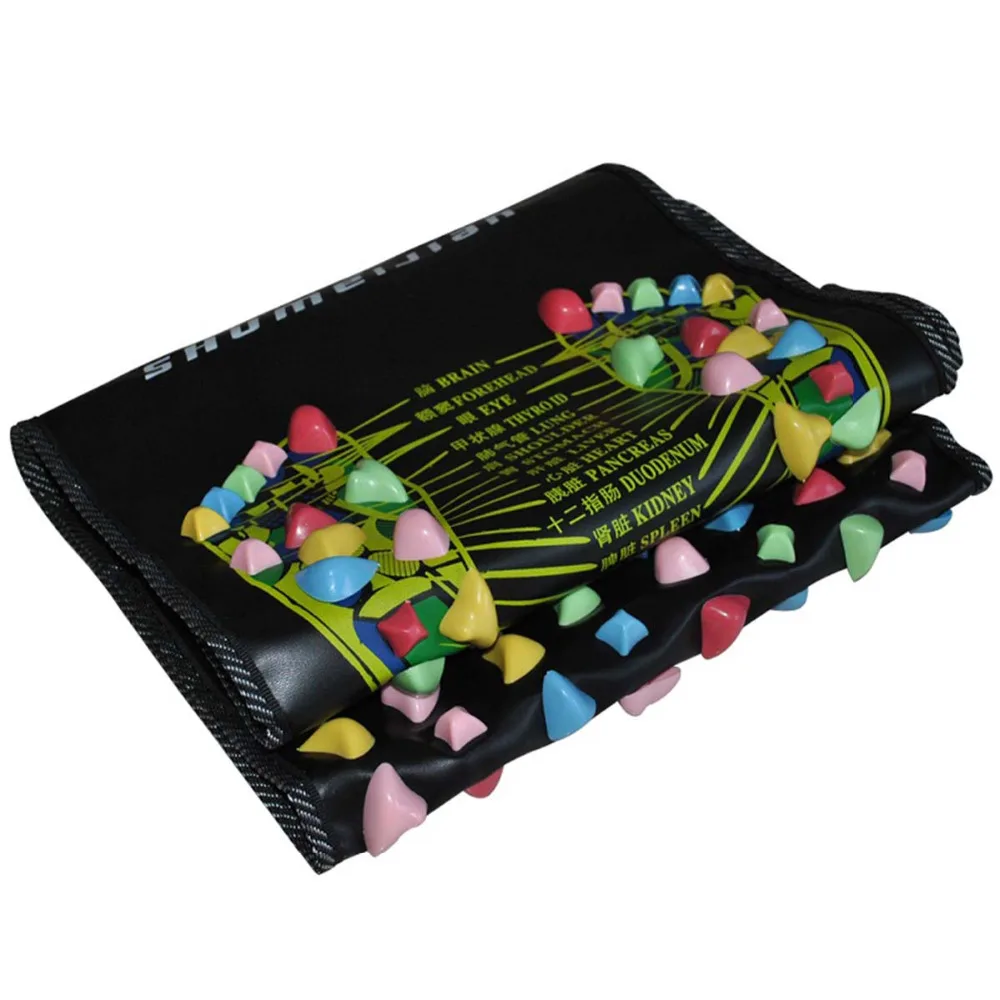 Медиалветка красочный пластиковый Массажный коврик для ступней акупунктурный Булыжный Коврик для йоги 175*35 см YF2017 боди лечение