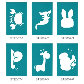 

OPHIR 17 Designs of Airbrush Stencil Tattoo Template Sheet for Girl Body Painting Female Glitter Tattoo Stencils _STE007