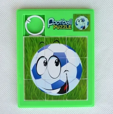 

Slide puzzle one pcs selling sport ball pattern plastic game Random pattern selling