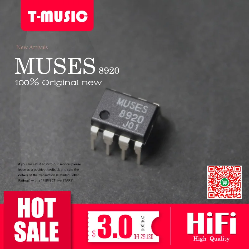 1 шт. Hi-Fi ЦАП Дуа op-amp MUSES8920 8920 для ES9038 ES9028 ES9018 AK4490 AK4495 AK4497 DAC