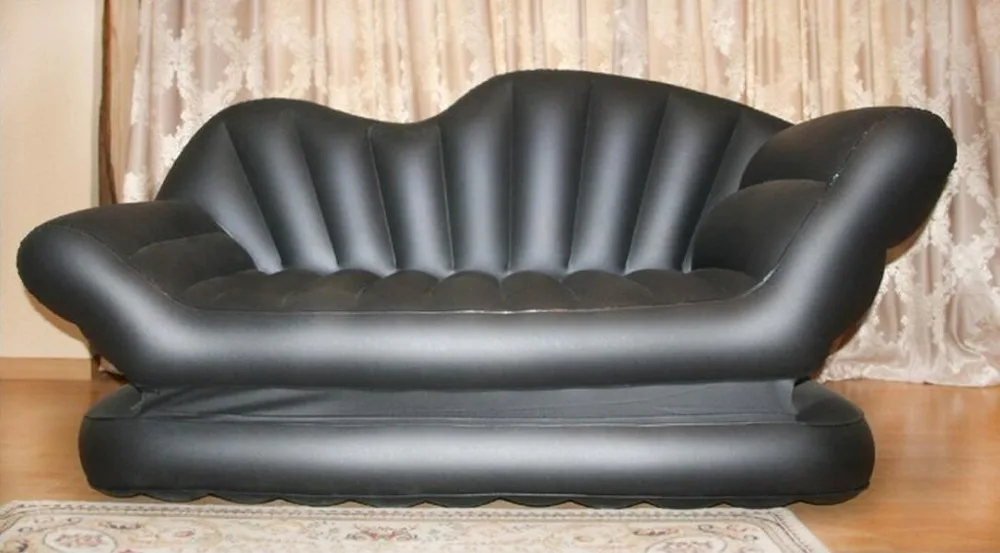 Flocking pvc PU leather multifunctional sofa bed household