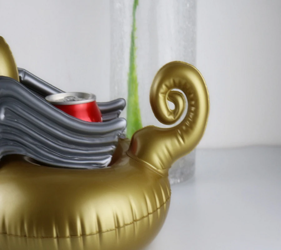 PIKAALAFAN Golden Horse надувные подстаканник бассейн вечерние напиток плавает Надувной Подставки поплавок напиток держатель воды игрушки