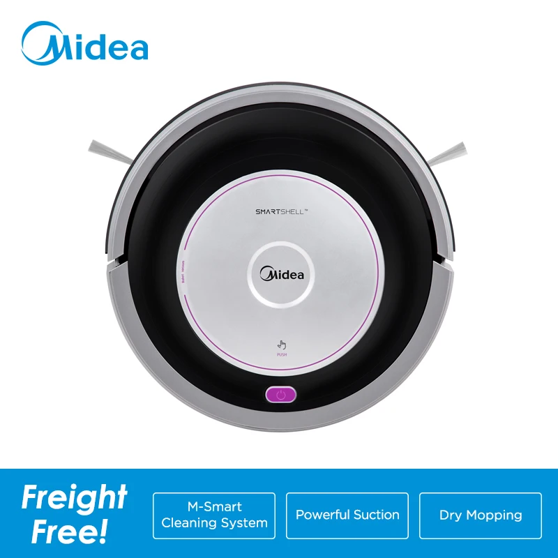 

Midea MR02 Robot Vacuum Cleaner with 1000PA Suction,Vacuuming and Mopping 2in1,Remote Control,4 Cleaning Modes,G-SLAM Navigation