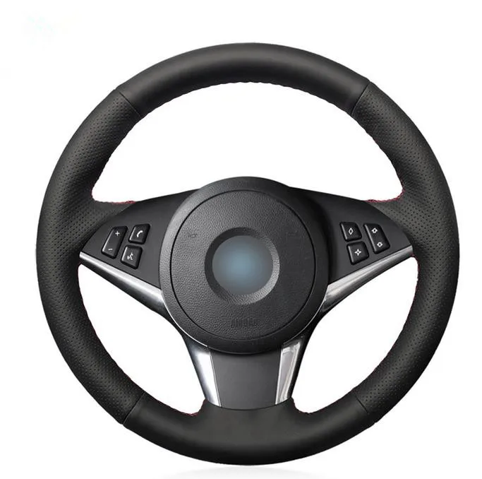 Черный чехол из натуральной кожи для BMW E60 530d 545i 550i E61 Touring 2005 2009 E63 E64 630i 645Ci 650i