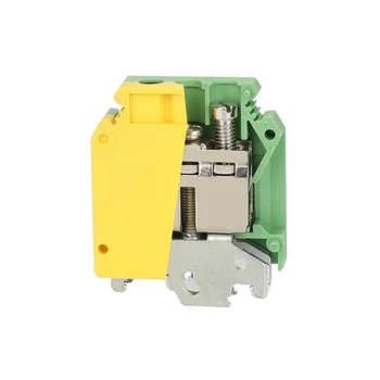 

Din Rail Terminal Blocks Ground 10Pcs USLKG-35 Instead of PHOENIX CONTACT Universal Class Connector Screw Terminal USLKG35