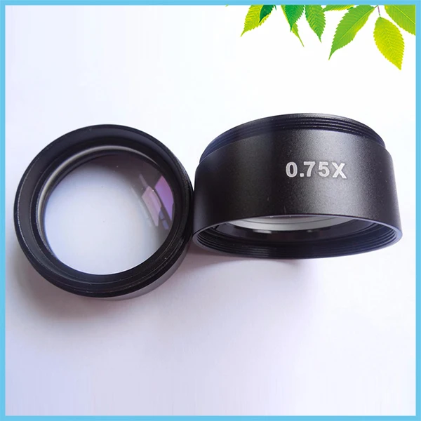 

0.75X Auxiliary Lens for Stereo Microscope Barlow Objective Lens with 1-7/8" (48mm) Mounting Thread