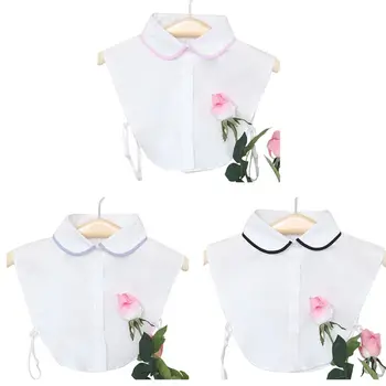 

Summer Simple Shirt Collar False Collar Detachable Lady Students Naval Stripe Decorated Collar