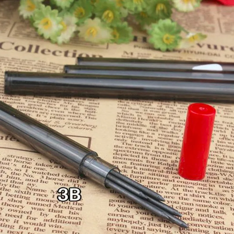 Толстый карандаш с сердечником, цветной рисунок, 2 мм, супер крупный HB/2B/3B/4B, красный/синий карандаш с сердечником, механический карандаш, грифель