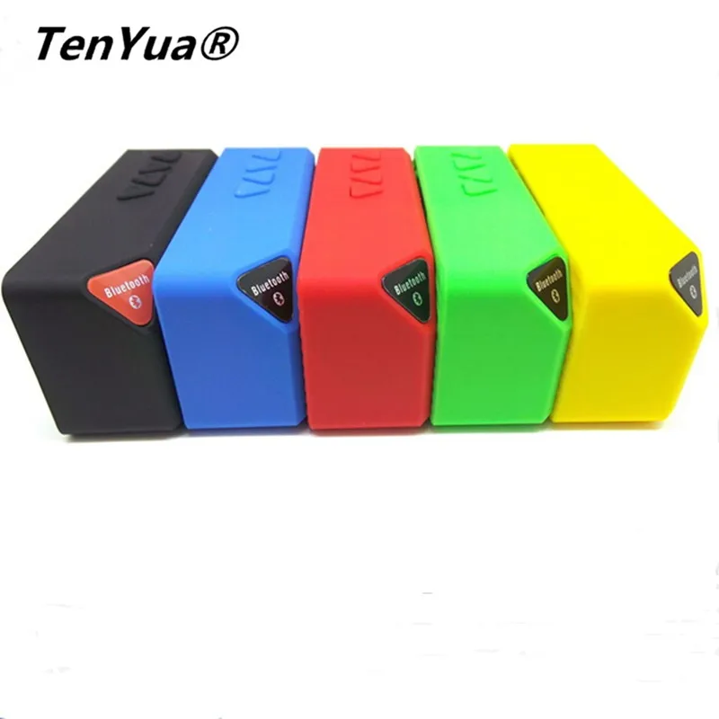 

TenYua Portable Mini Bluetooth Speaker X3 Jambox Style TF USB FM Wireless Music Sound Box Subwoofer Loudspeakers with Mic