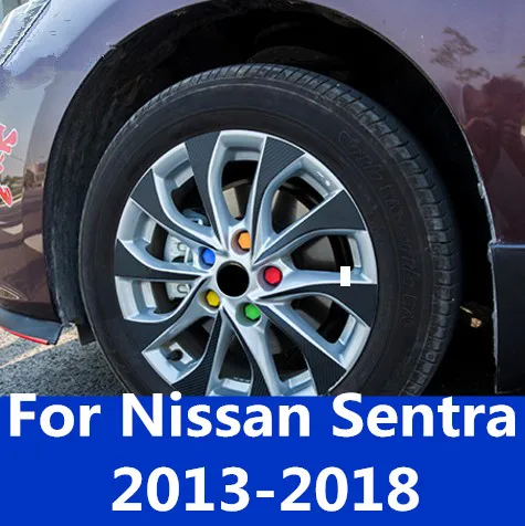 

Wheel paper stickers rim stickers new wheel carbon fiber protection stickers car Accessories For Nissan Sentra 2013-2018