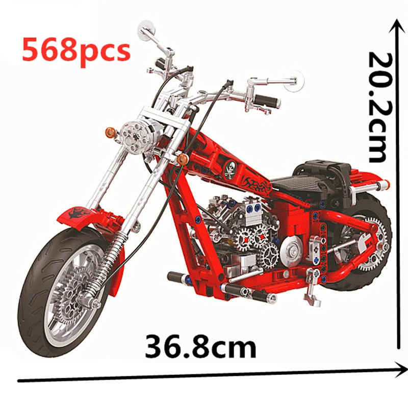 Technic Motorcycle Moto Building Blocks Sets Bricks Model Kids Classic Toys For Children Gifts Compatible with Leggs Car