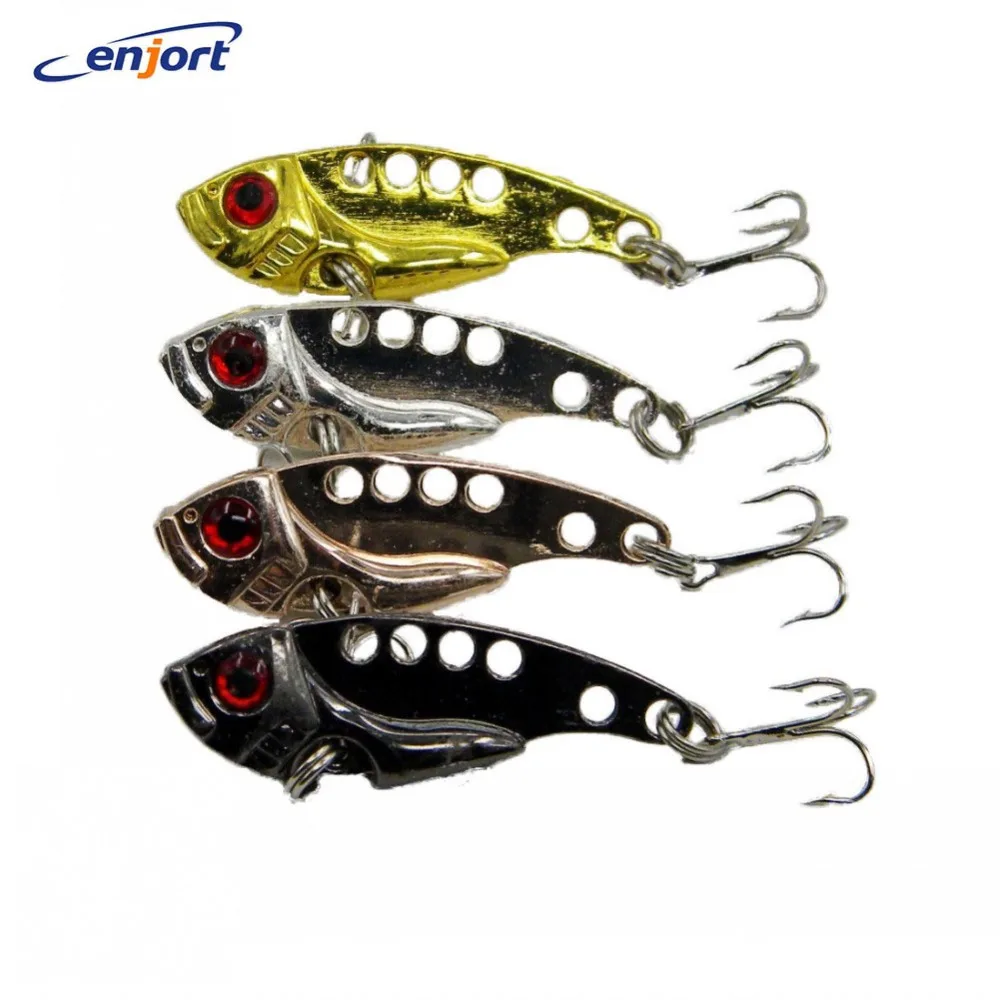 4PCS/Lot Fishing lures 4.5cm 7G 8 Hooks Spinner bait swivel wobbler