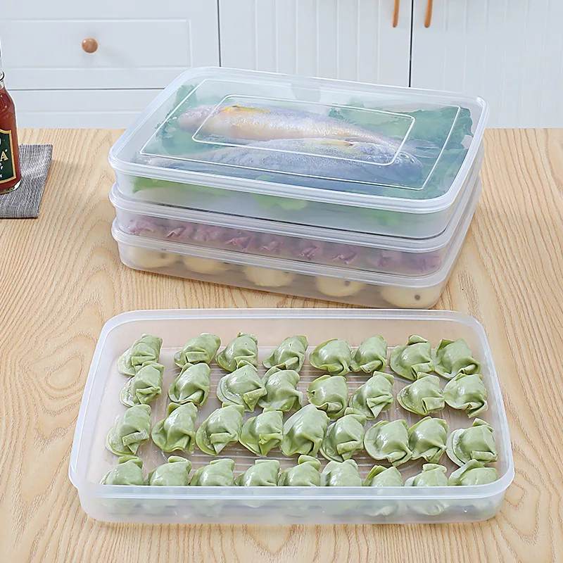 Dumpling Boxes Frozen Dumplings Quick-frozen Dumplings Wonton Frozen Tray Refrigerator Compartment Preservation Box