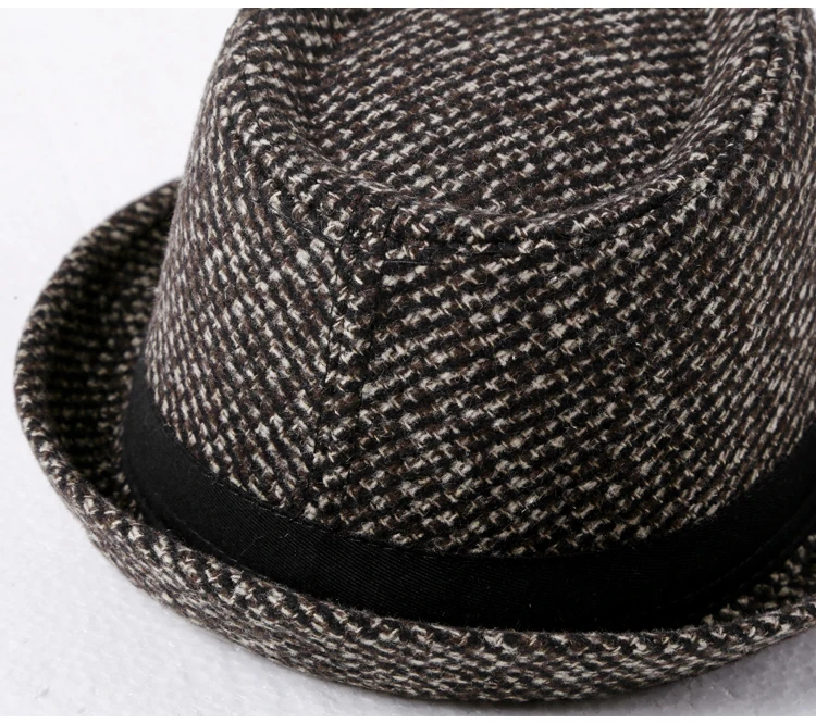 Woolen Texture European Style Jazz Hat Fisherman's Cap Men's Euramerican Fabric Gentlemen's Hat C917