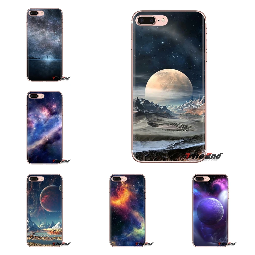Мягкий прозрачный чехол Creative Universe Planet для Xiaomi Mi3 Samsung A10 A30 A40 A50 A60 A70 Galaxy S2 Note 2 Grand Core