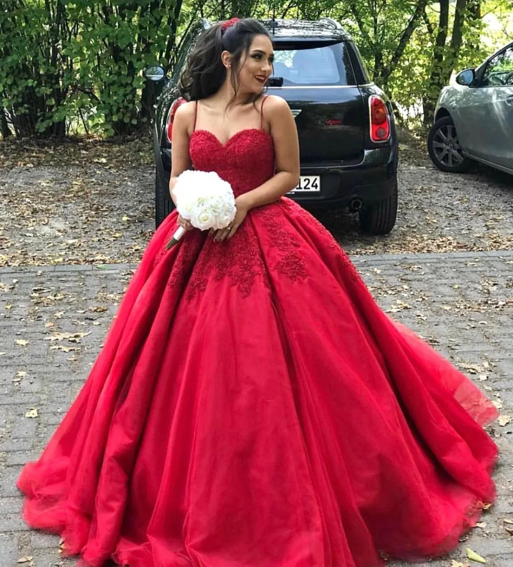 

Sexy Plus Size Arabic Muslim Red Ball Evening Prom Dresses Gown 2019 Elegant Women Formal Gala Party Long Dress