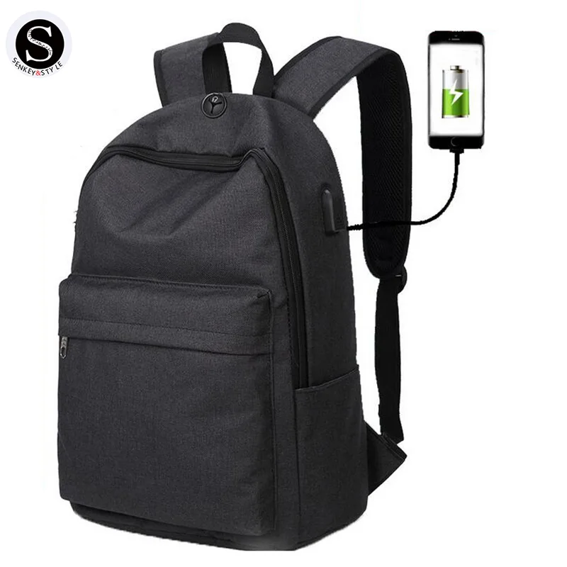 

Senkey Style Men Backpack Anti-theft Code Lock USB Charging Fashion Student Big School Bags For Teenagers Designer Backpack Men