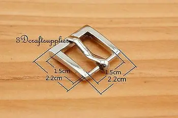 

belt buckle hardware pin Zinc Heel Bar buckle 5/8 inch 16 mm nickel 12 pcs P60