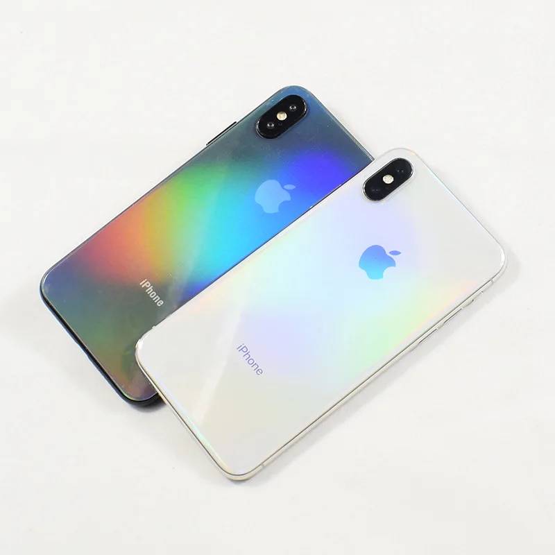Прозрачная декоративная пленка с градиентом Aurora для iPhone X защитная телефона