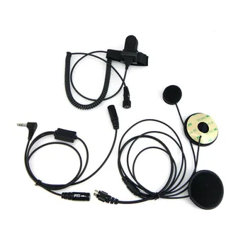 

Motorcycle Helmet Headset 1Pin 2.5mm Finger Dual PTT Mic Speaker Earpiece for Motorola T6200 T6210 T6220 T6250 T6300 T6400 Radio