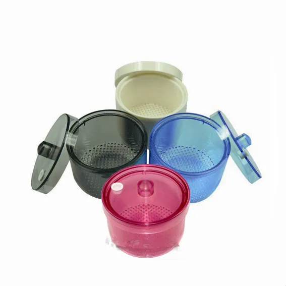 Good Quality 3PCs Plastic Dental Burs Cleaning Box Disinfection