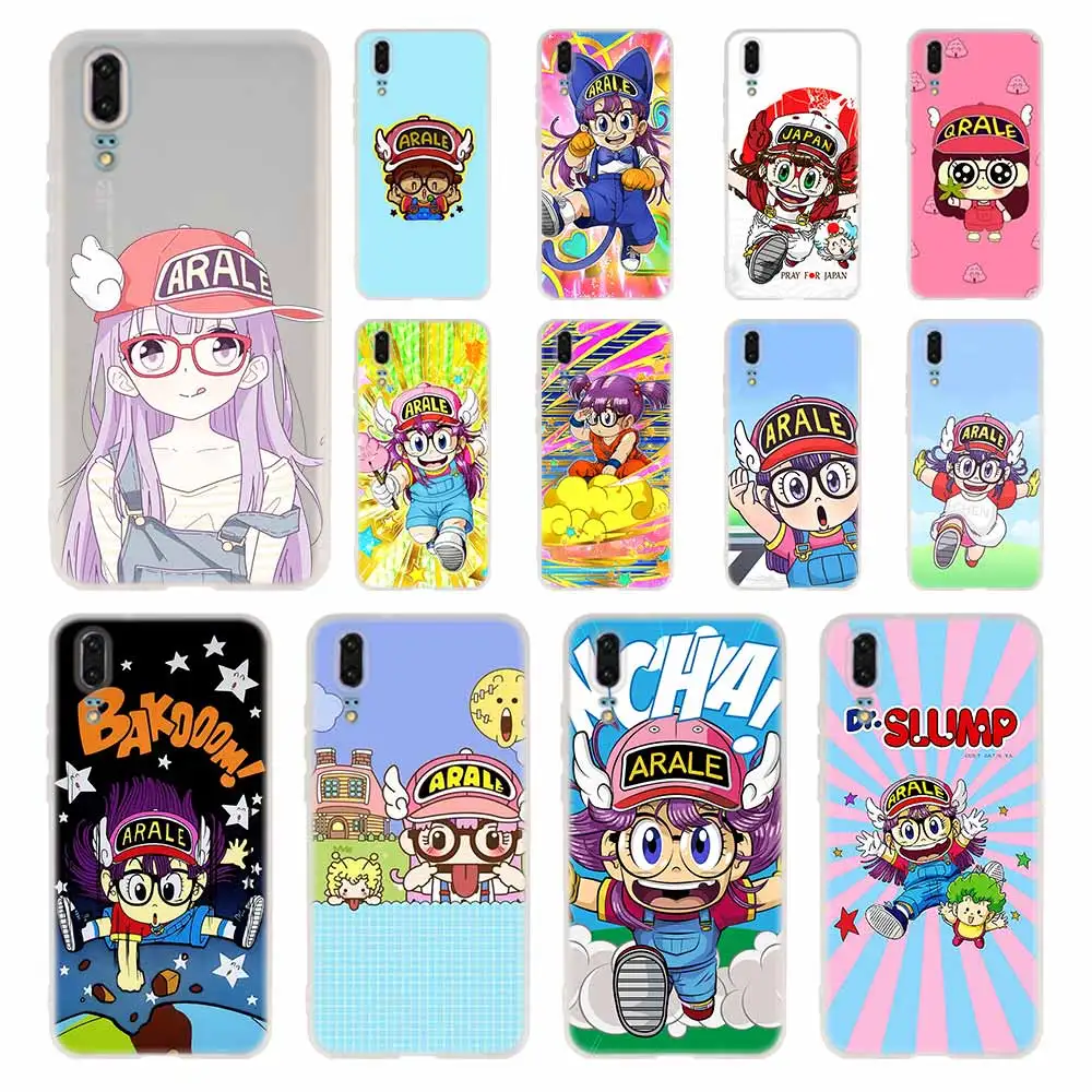 Arale аниме Kawaii чехол для телефона Huawei P40 P9 P10 P20 P30 Lite чехлы Pro P Smart 2019 мягкий