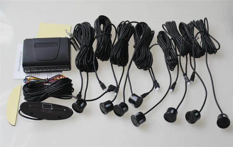 Car Parking sensor 8 sensors Buzzer Backup Radar Detector System Reverse Sound Alert CUAP08