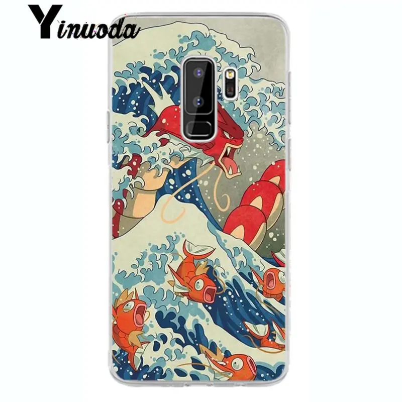 Wave Art Japanese Green Illust  