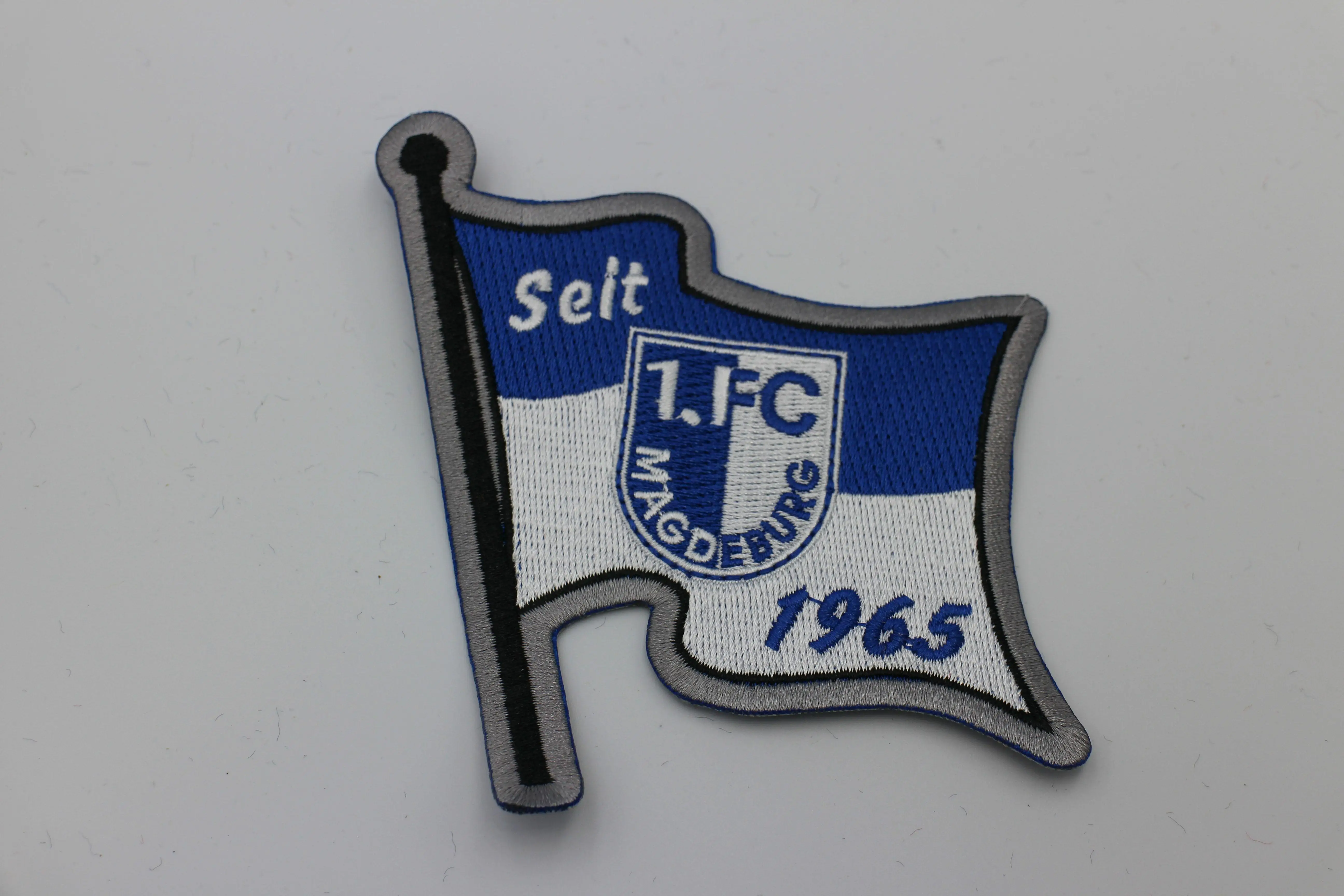 

Custom embroidery patch badge factory direct flag applique for clothing velcro iron on/sew on