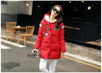 Veste Hiver rembourré Green La Épaississement Belle Taille Lâche red Vêtements Des Coton Black Femelle Ouatée A118 Le Moyen Plus Survêtement army long Dans gX1wxnvwd
