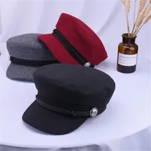 Весенняя распродажа тренд зима шапки для женщин французский стиль шерсть Бейкер мальчик женский классная бейсболка 5 цветов козырек шляпа