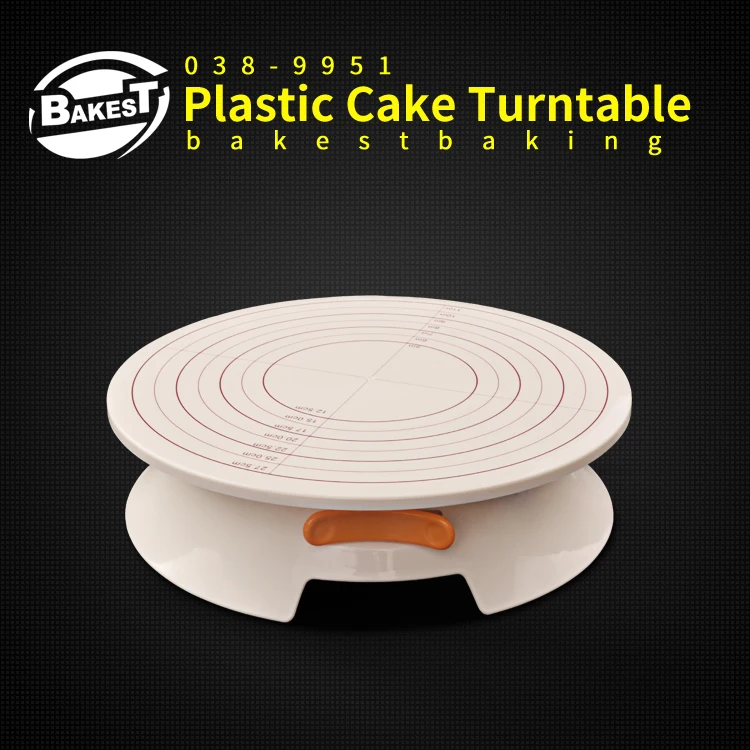 BAKEST Пластик торт проигрыватель с ручной фиксированной переключатель украшения торта инструмент