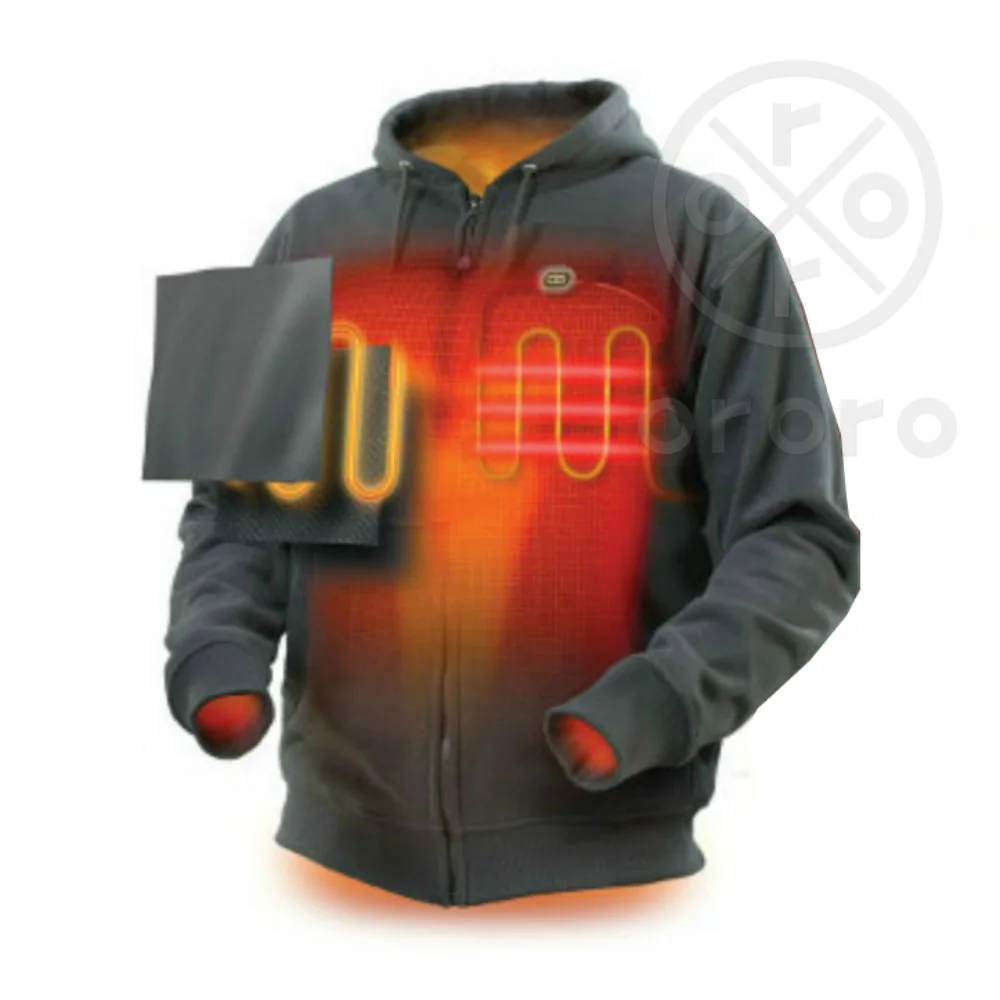 ORORO Li ion Battery Cordless Heated Hoodie Kit* Heat Thermal Clothing