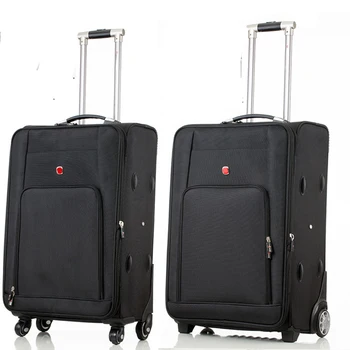 

LeTrend High capacity Oxford Rolling Luggage Spinner Men Business Suitcase Wheels 20 inch Carry on Trolley password Travel Bag
