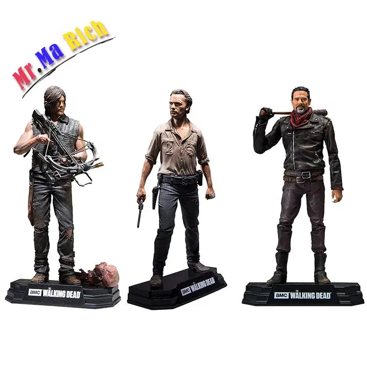 

The Walking Dead Negan Rick Grimes Daryl Dixon Action Pvc Figure Da Collezione Model Toy 7 "18 Cm