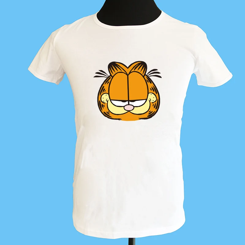 

seestern brand cartoon Naughty Garfield T shirts men short sleeve summer cute tops Brand good quality comfortable casual tees