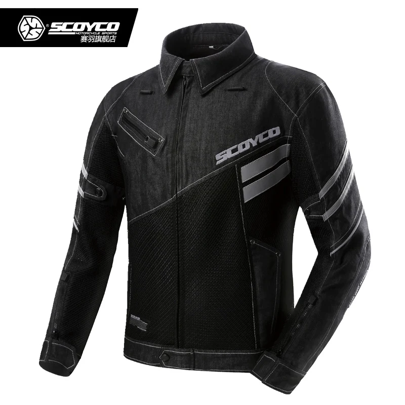 

Scoyco JK36C Denim Wear-resistant Motorcycle Riding Jacket Breathable Men Motocross Racing Jacket Sport Protective Clothing