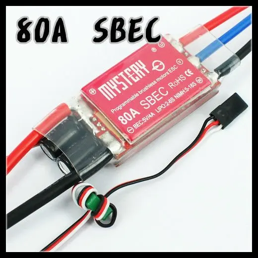 

Mystery Topspeed 80A SBEC Brushless ESC Programablec Speed Control ESC