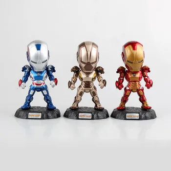 

Marvel Super Heros The Avengers Iron Man Tonny Mark Q-ver PVC Action Figure Brinquedos Model Doll Kids Toys Gift Chritmas Gift